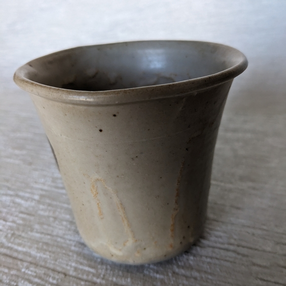 Pottery Coffee Or Tea Cup By Rob Grimes Tested By Fire Studio Blue  Brown Tan - Picture 5 of 11